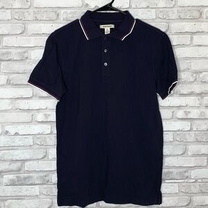 GoodThreads dark blue polo, short sleeves, Small
